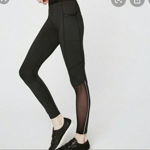 Rebecca Minkoff Fei Fei Moto workout leggings S
